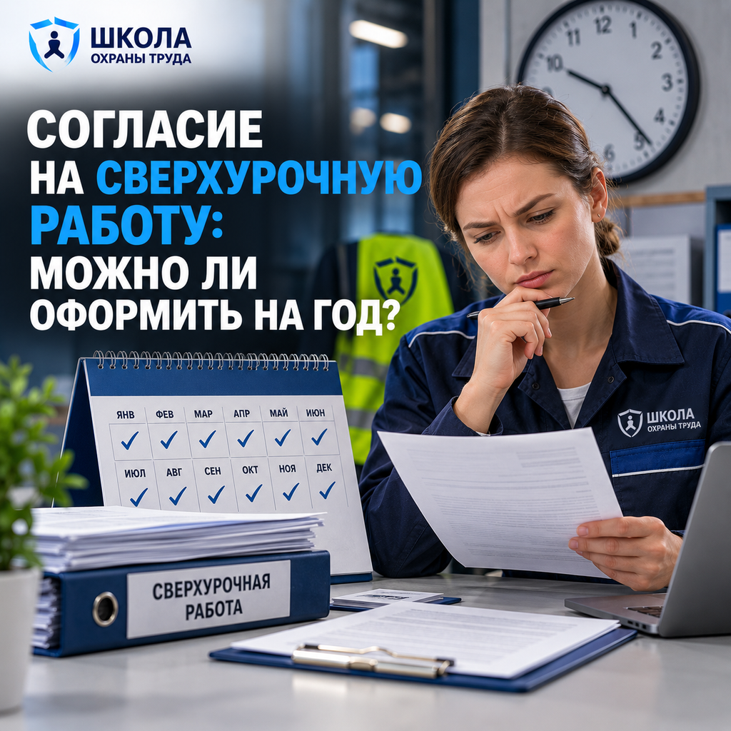 Согласие на сверхурочную работу: можно ли оформить на год?